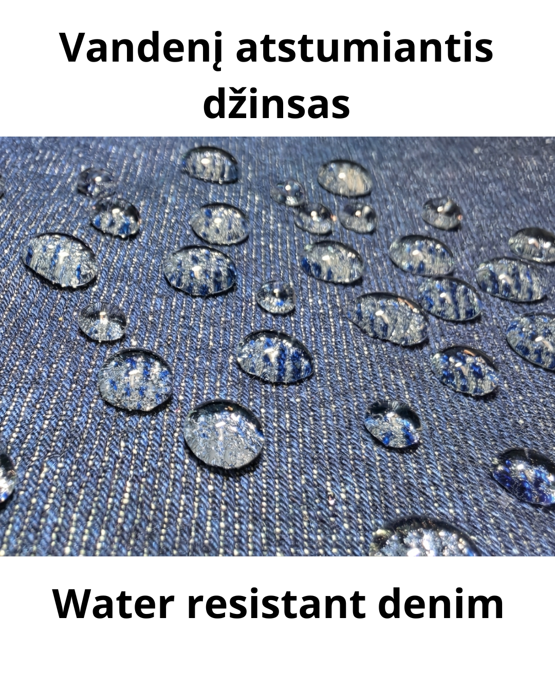 Išskirtinis storas maišelis su džinsų stiliaus kišenėmis ir ilgomis rankenomis